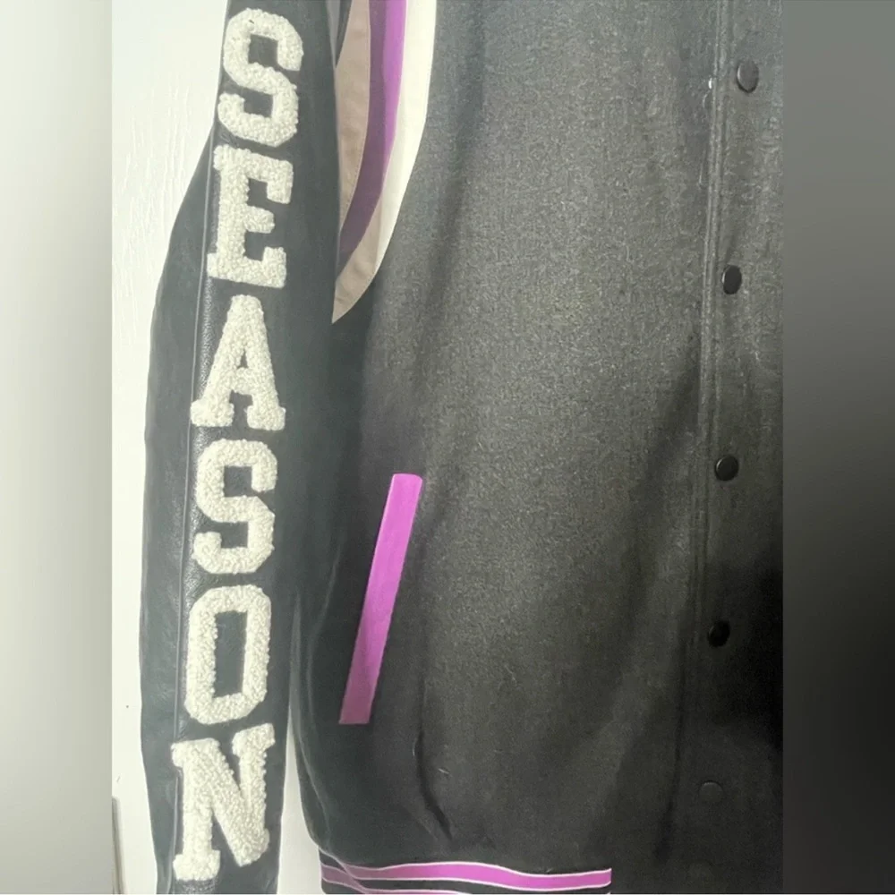 BOOHOO MAN SPORTS VARSITY BOMBER JACKET